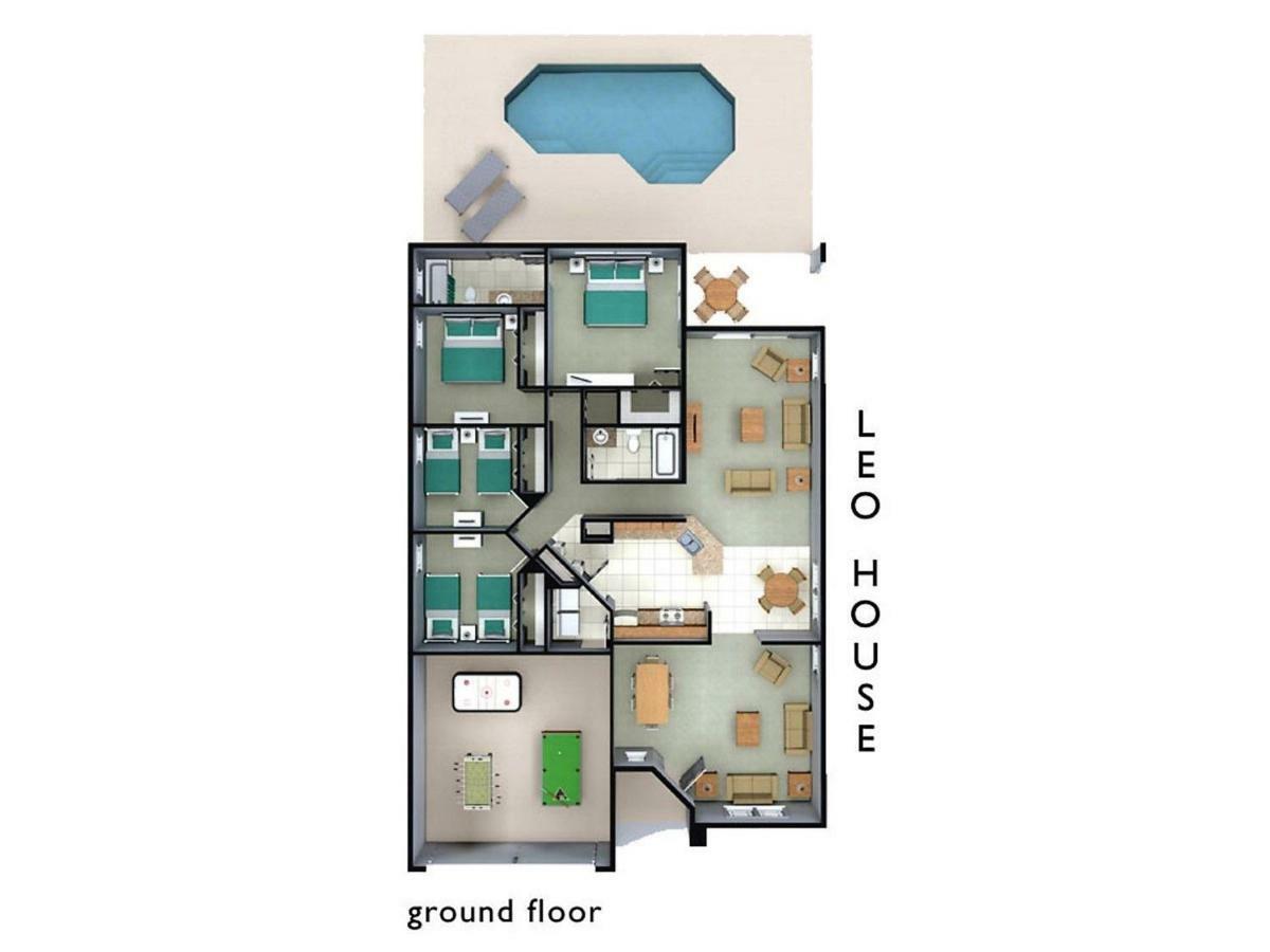 Spacious Villa With Private Pool - No Carpet - Disney Area Kissimmee Eksteriør billede